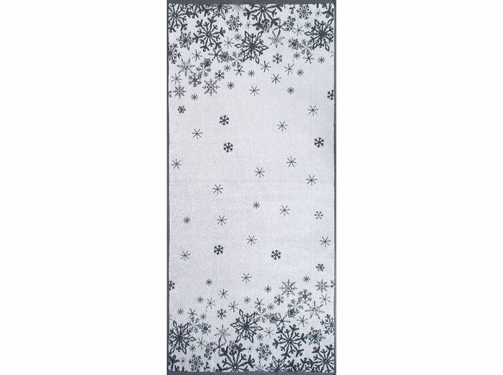 Полотенце махровое 6с102.411ж1 Снежинки-арт(графит5) 67х150см