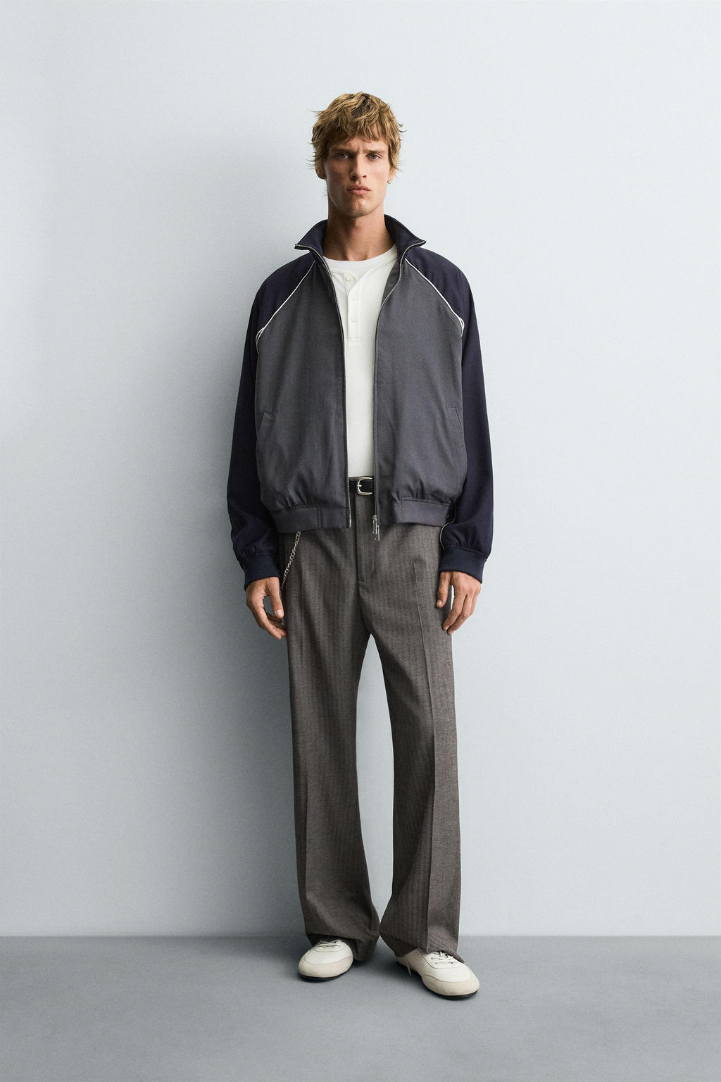 CONTRAST COLOUR BLOCK JACKET