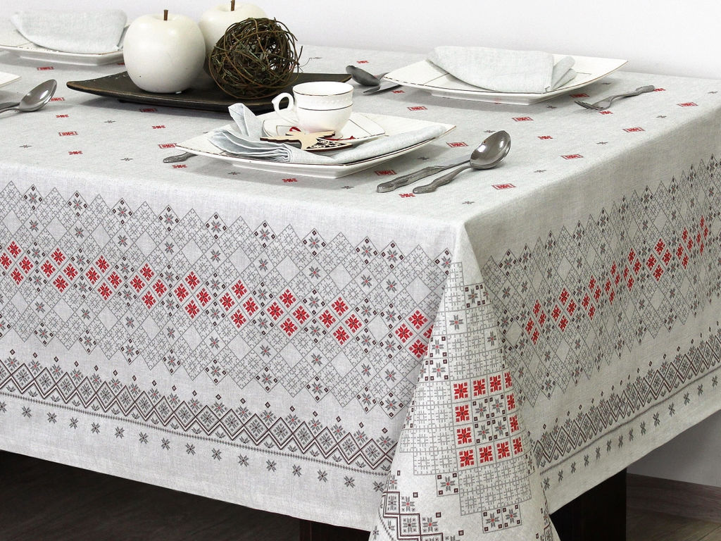 4603-БЧ Скатерть 220*145 рис. D110 "Белорусочка"