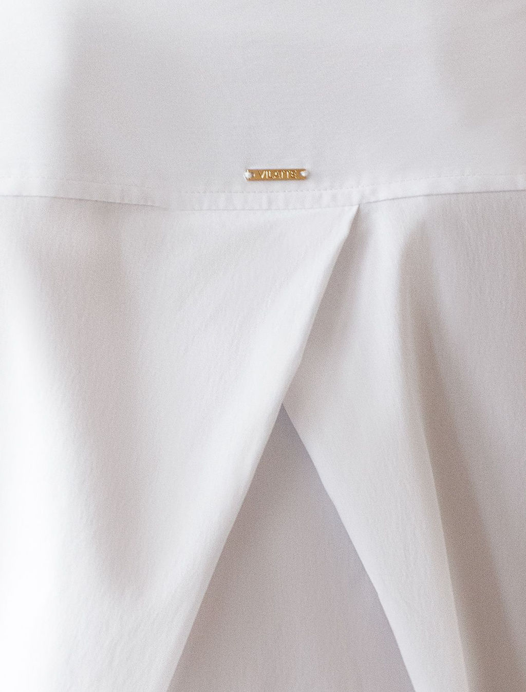 Укороченная блузка из эластичного хлопка - Vilatte фото 4