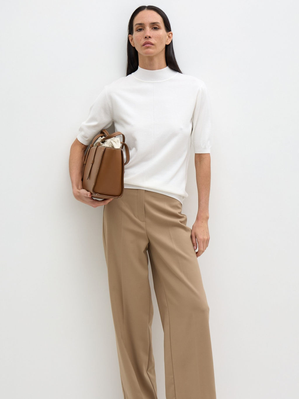 Conso/KTM 240713 - milk Водолазка женская  фото 2