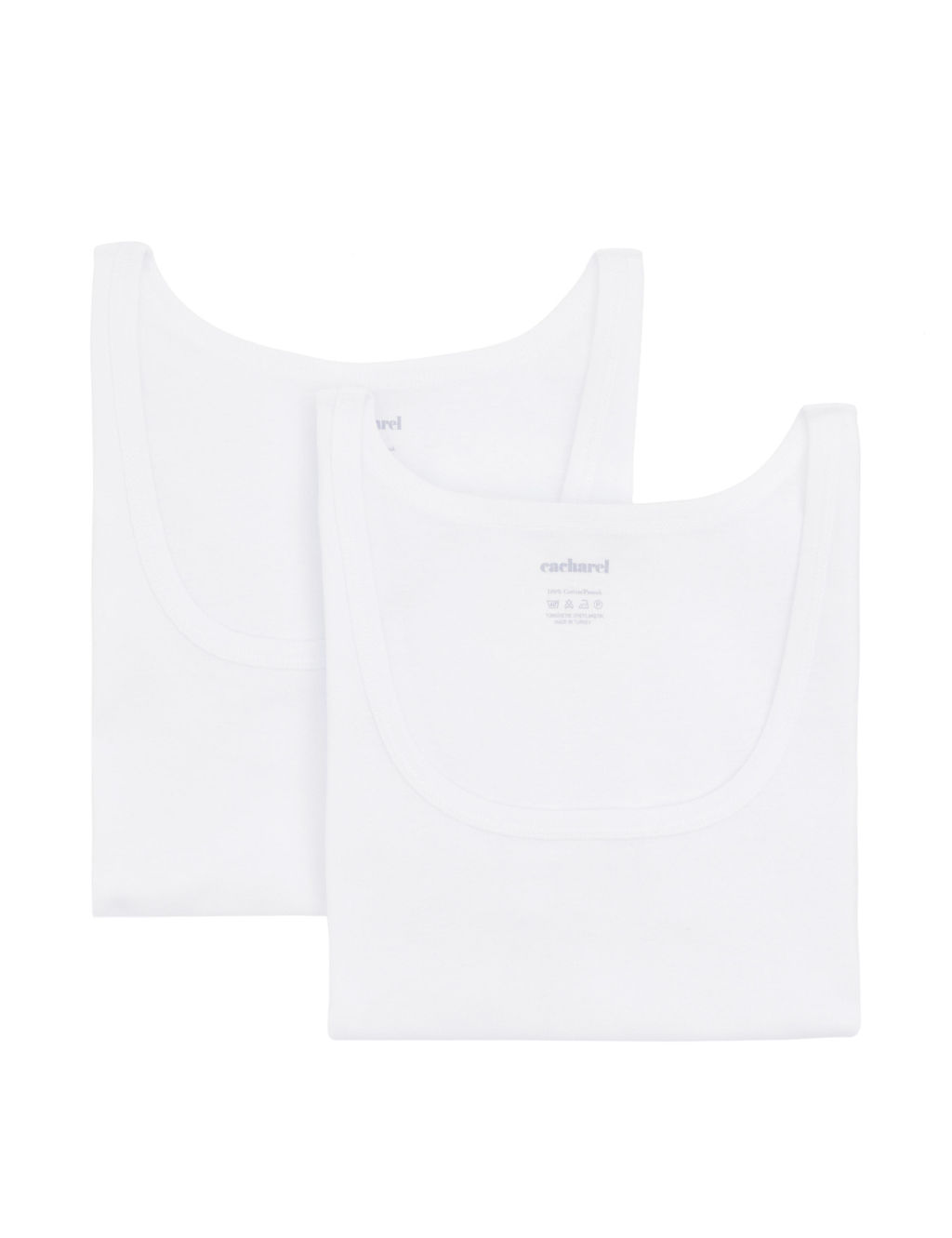 Комплект из 2 белых маек - Cacharel фото 2