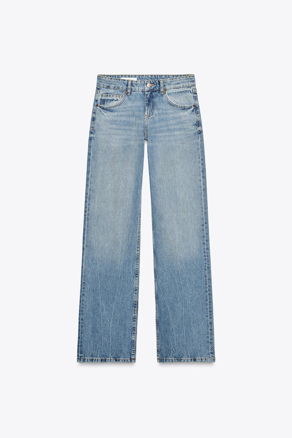 TRF WIDE-LEG LOW-RISE JEANS - Zara фото 16