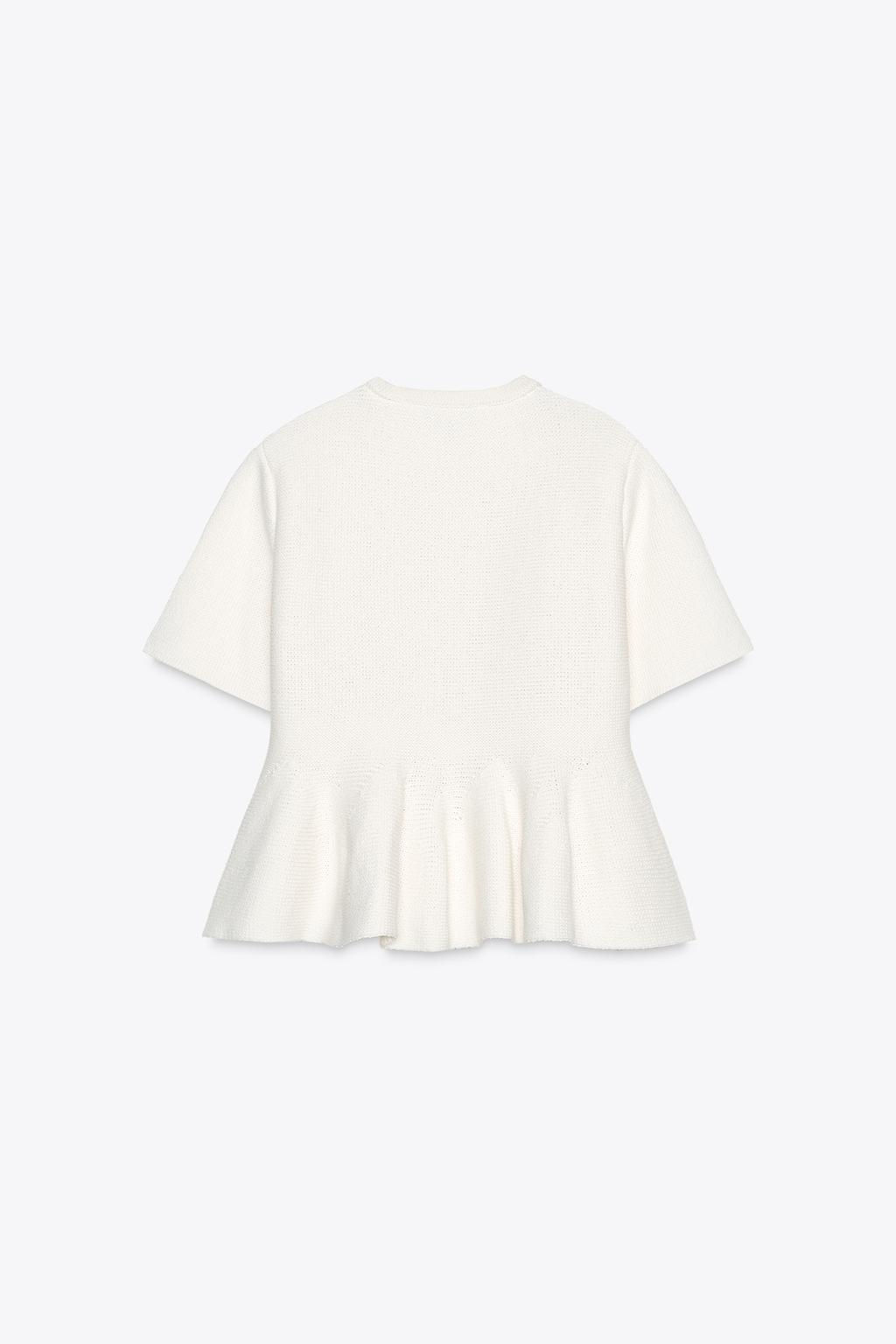 PEPLUM KNIT CARDIGAN - Zara фото 6