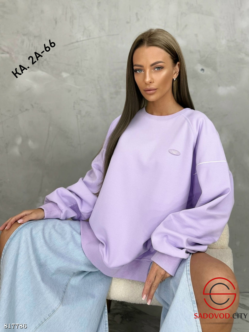 Кофта женская (летучая мышь) - Bruno фото 2