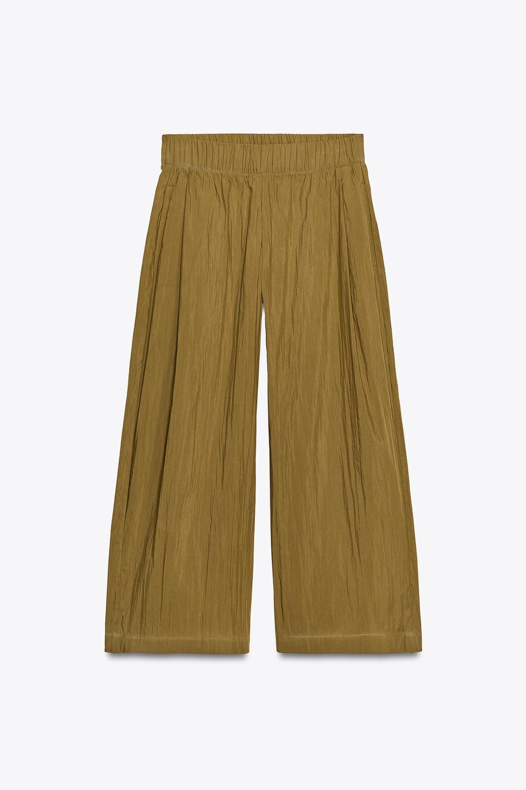 ZW COLLECTION POPLIN DARTED TROUSERS - Zara фото 6