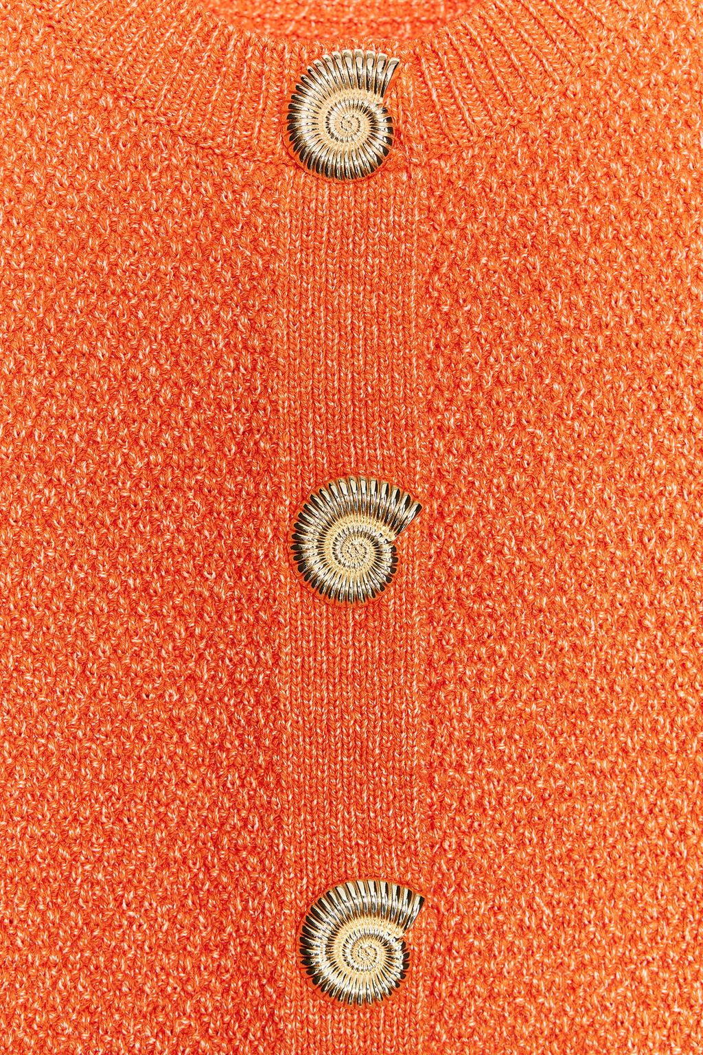 SHELL BUTTON KNIT WAISTCOAT TOP - Zara фото 7