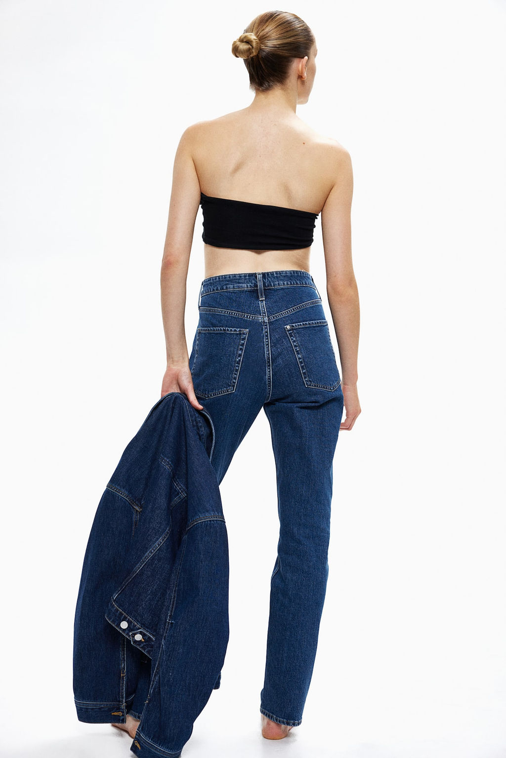 Slim Straight High Jeans - H&m фото 4