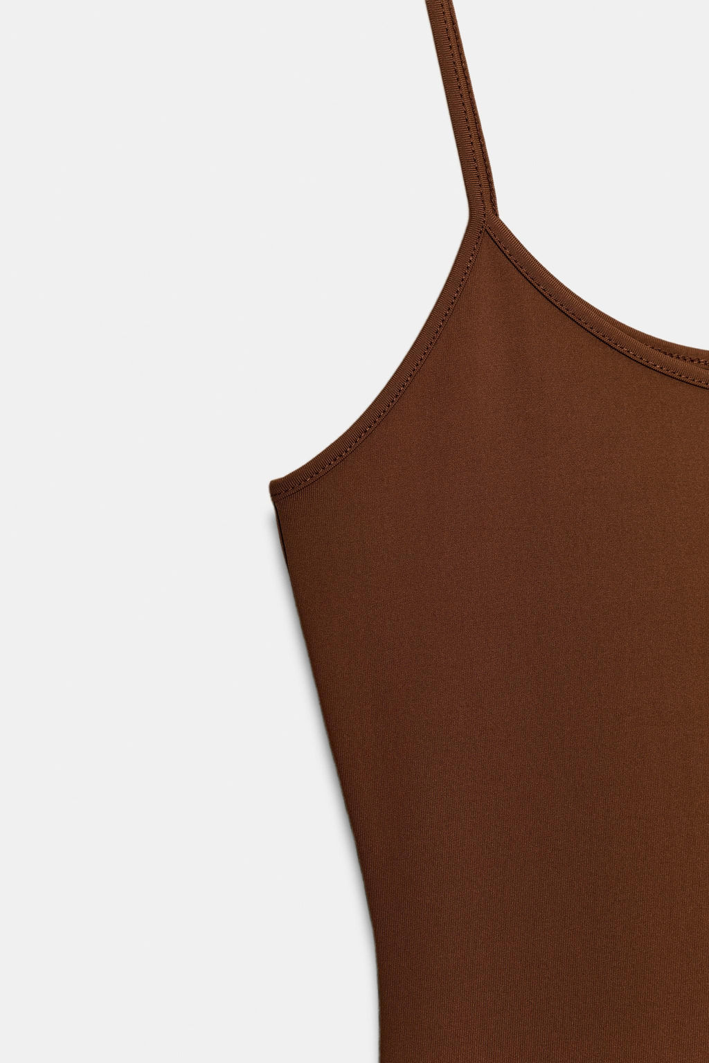 CAMISETA POLIAMIDA TIRANTE FINO / Tostado - Zara фото 9