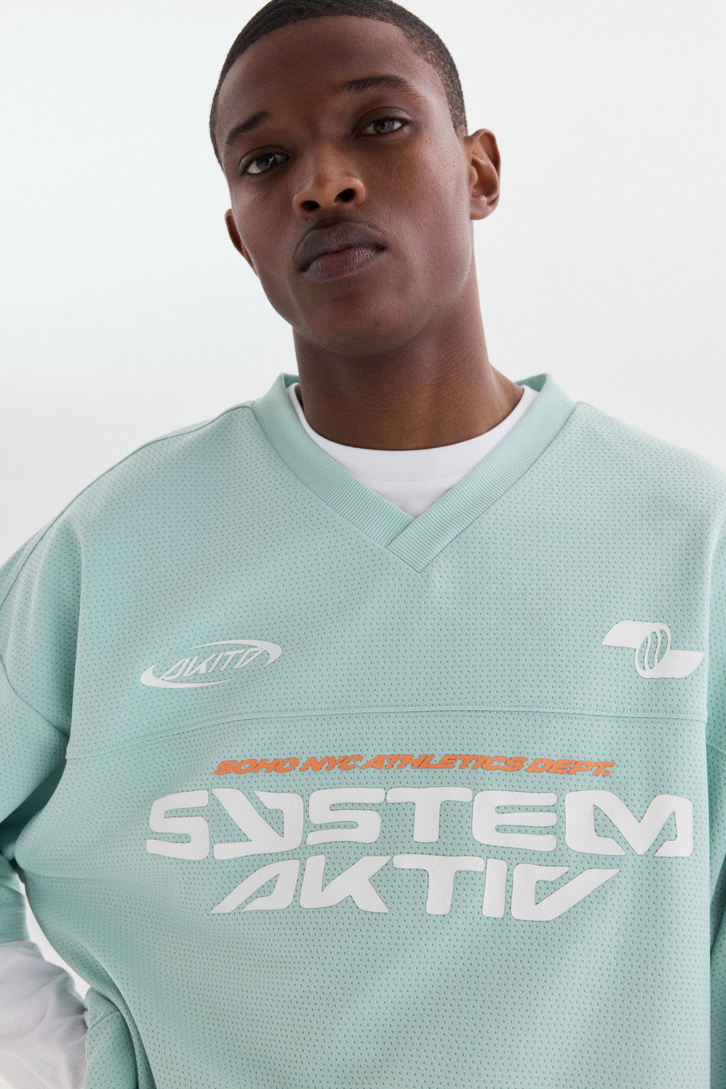 Camiseta estampada de malla Oversized Fit - H&m фото 7