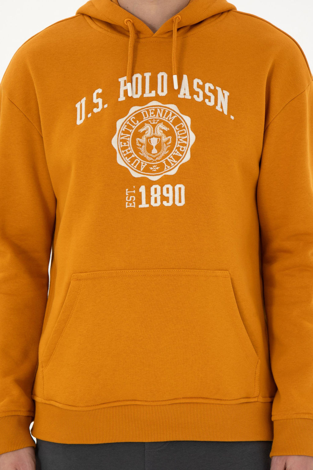 Мужской горчичный свитшот Неожиданная скидка в корзине - U.s. polo assn фото 6