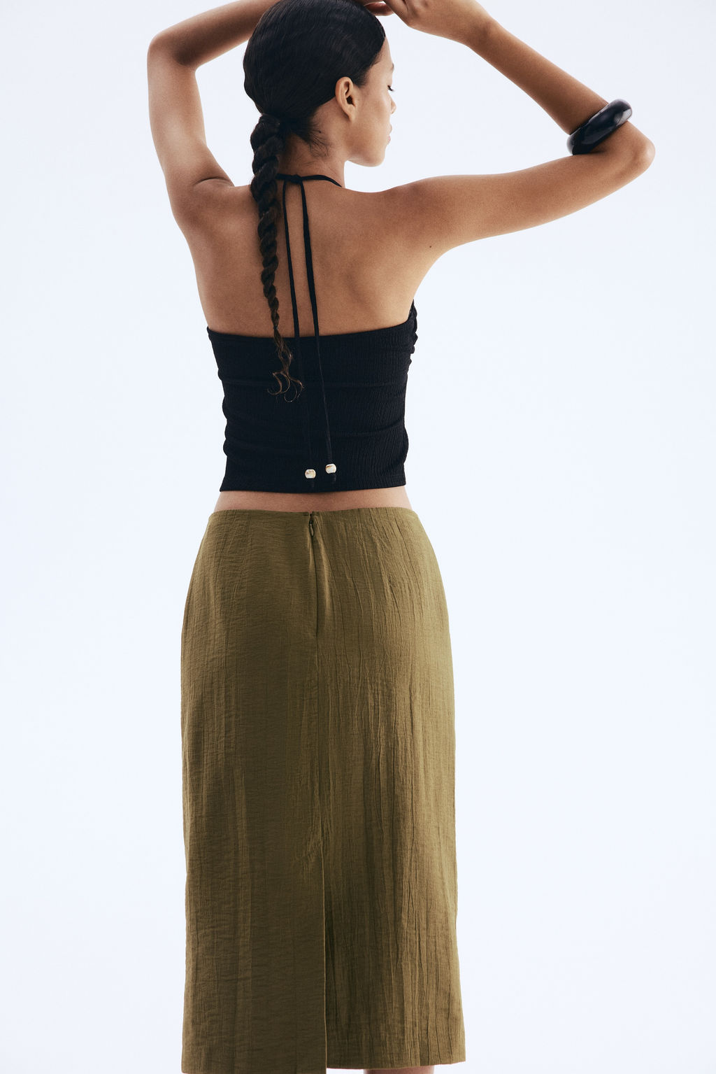 Falda de tubo efecto arrugado - H&m фото 8
