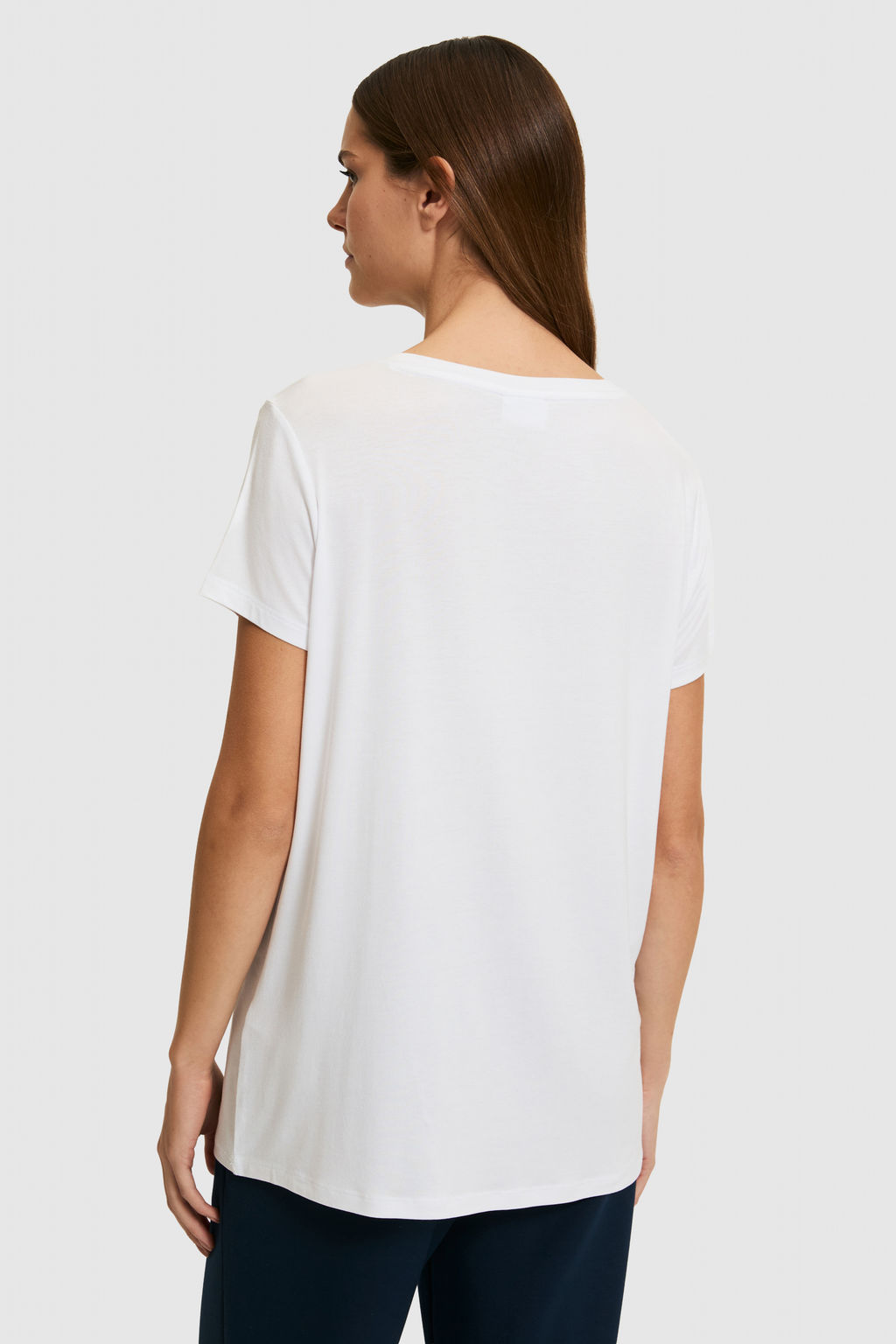Kad_n Beyaz V Yaka Basic Ti__rt - U.s. polo assn фото 5
