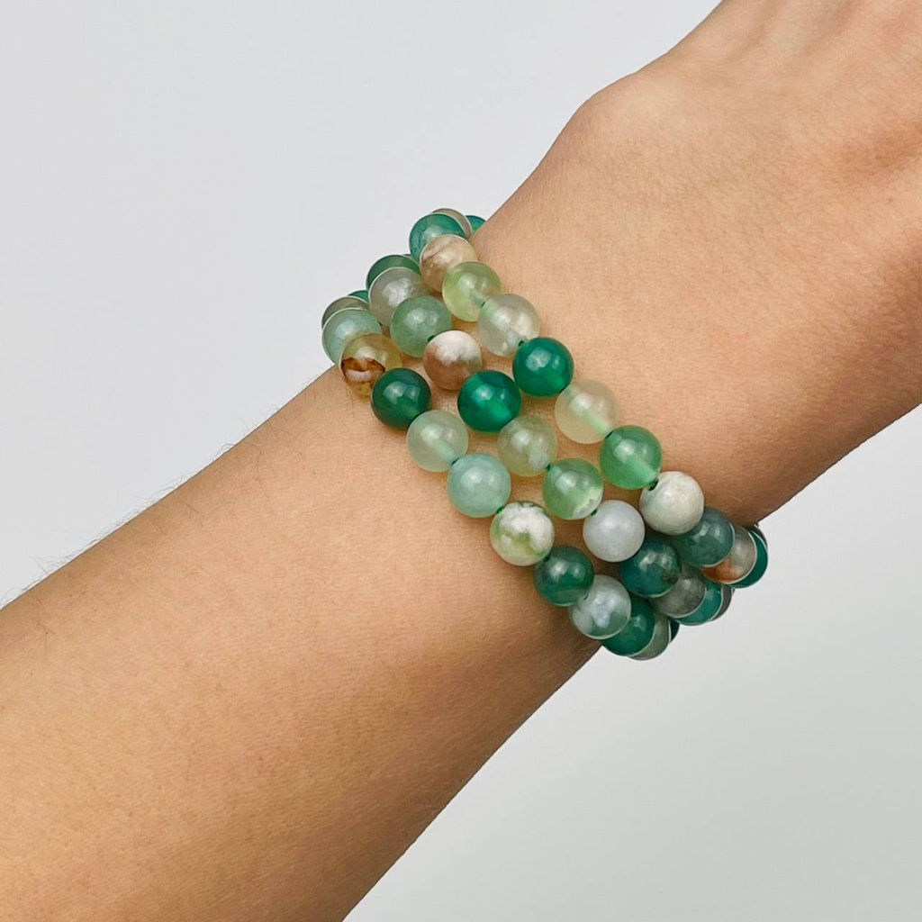 Бусины для украшений из цветочного Агата