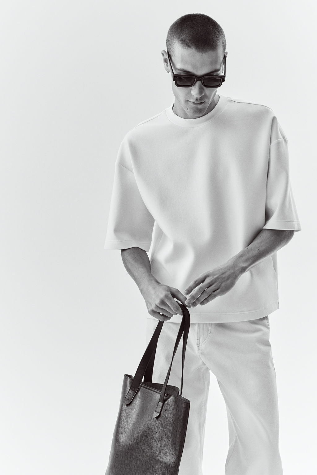 Camiseta efecto neopreno Oversized Fit - H&m фото 7