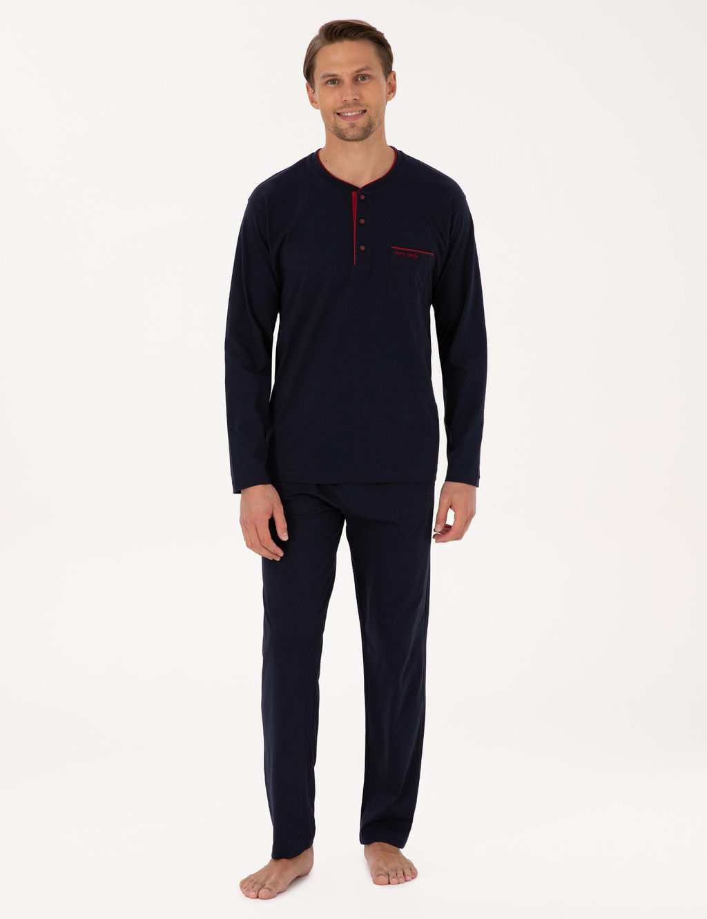 Lacivert Pijama Tak_m_ & __ _ama__r Seti - Pierre cardin фото 2