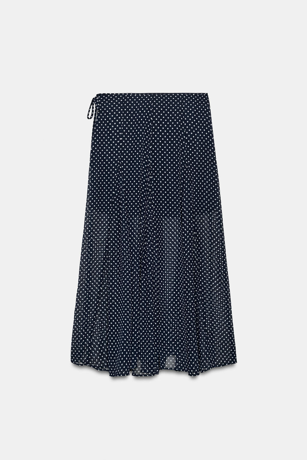 FALDA MIDI LUNARES / Marino / Blanco - Zara фото 7
