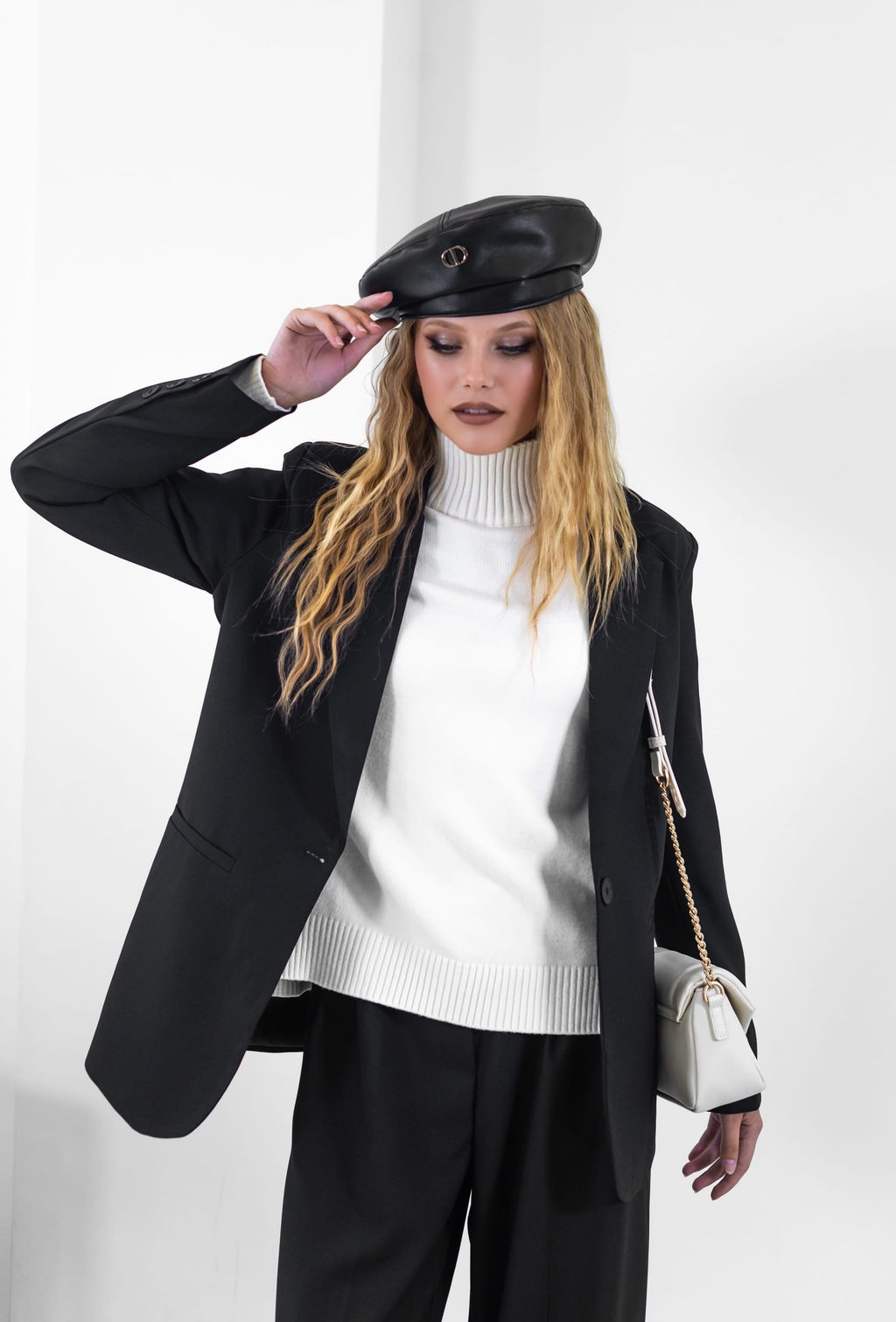 Свитер Дейн (белый) One Size - Nadi bordo фото 21