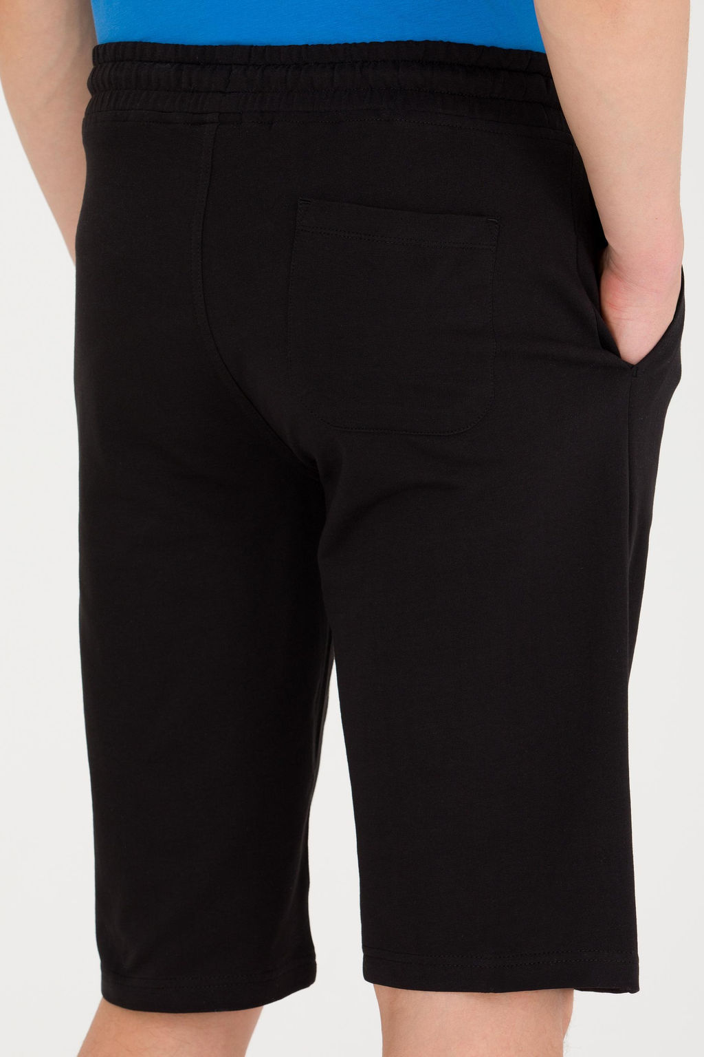 Мужские черные вязаные шорты - U.s. polo assn фото 7