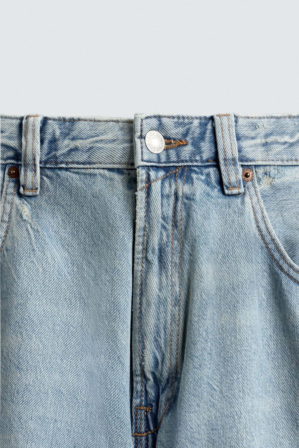 RIPPED BAGGY FIT JEANS - Zara фото 10
