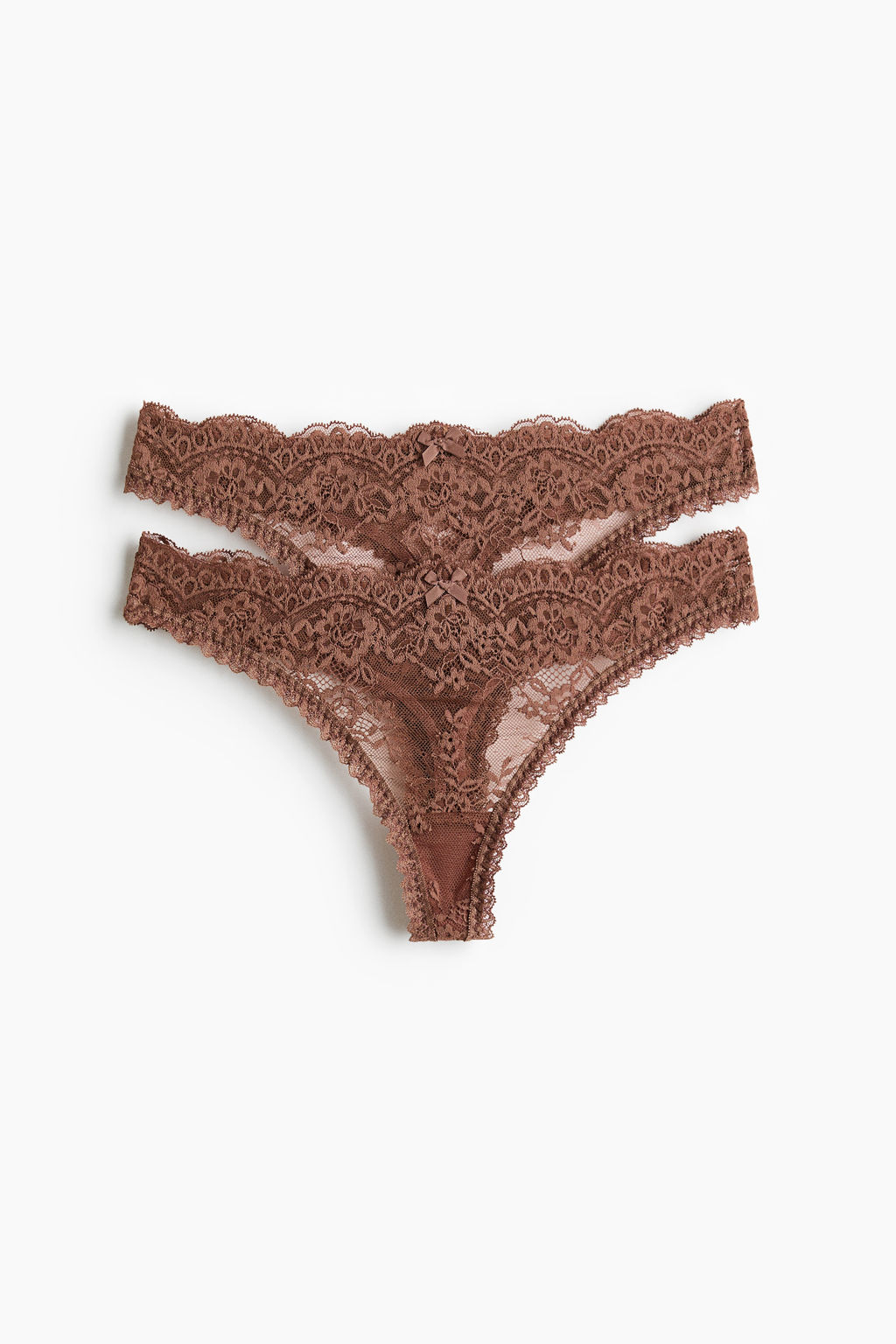 Pack de 2 bragas thong de encaje - H&m фото 3