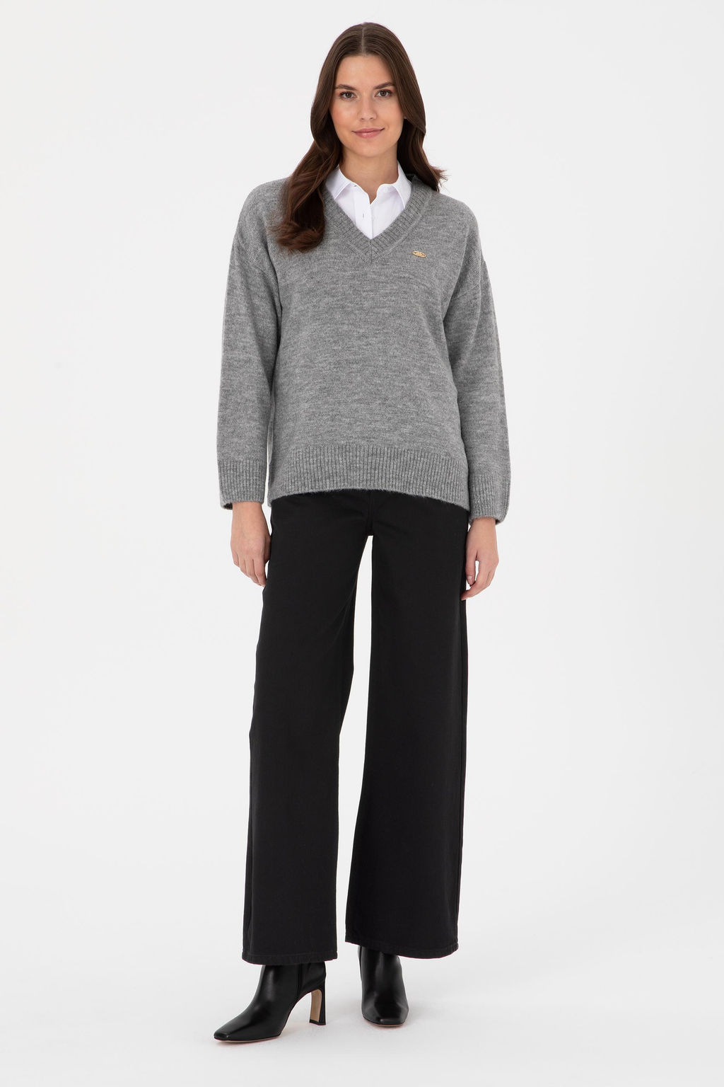 Kad_n Gri Melanj Kazak - U.s. polo assn фото 4