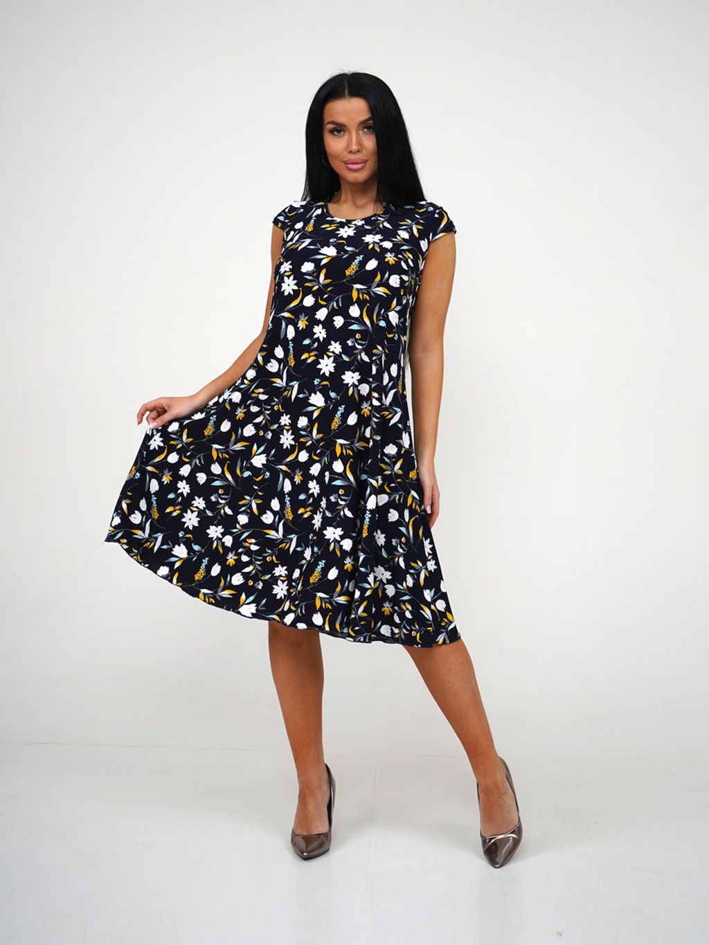 Сарафан женский, цвет синий