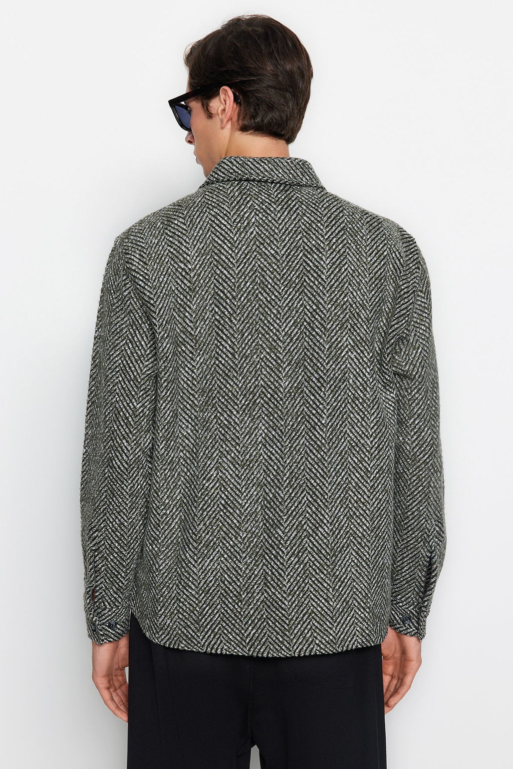 Haki Unisex Relaxed Fit Bal?ks?rt? Desenli K?sl?k Gomlek TMNAW24GO00054 - Trendyolmilla фото 6