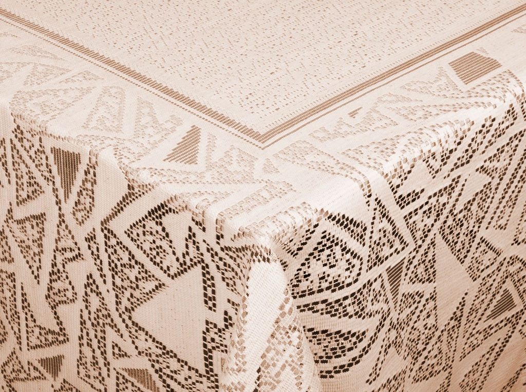 Скатерть декоративная Д221К 2966 розовый 2.35 м*1.60 м рис. Д221К