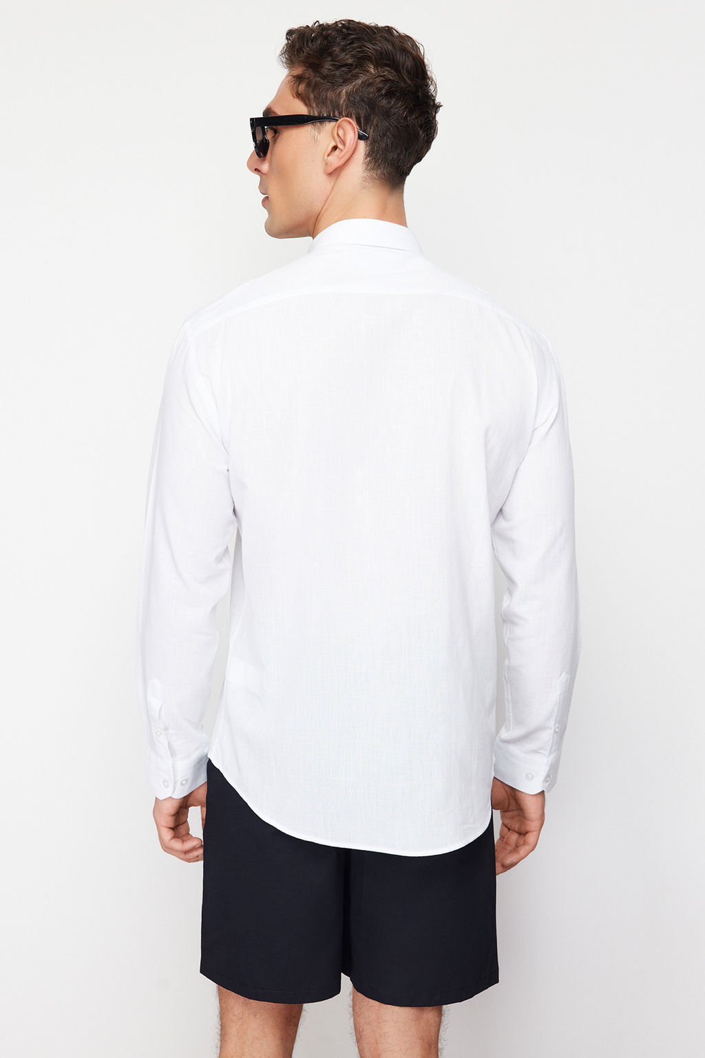 TRENDYOL MAN Lacivert Regular Fit %100 Pamuklu Gomlek TMNSS24GO00063 - Trendyolmilla фото 6