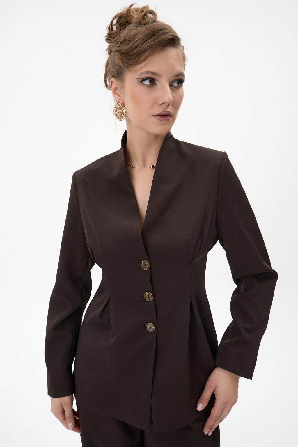 Пиджак Тайрис (шоколадный) - Эльза фото 9