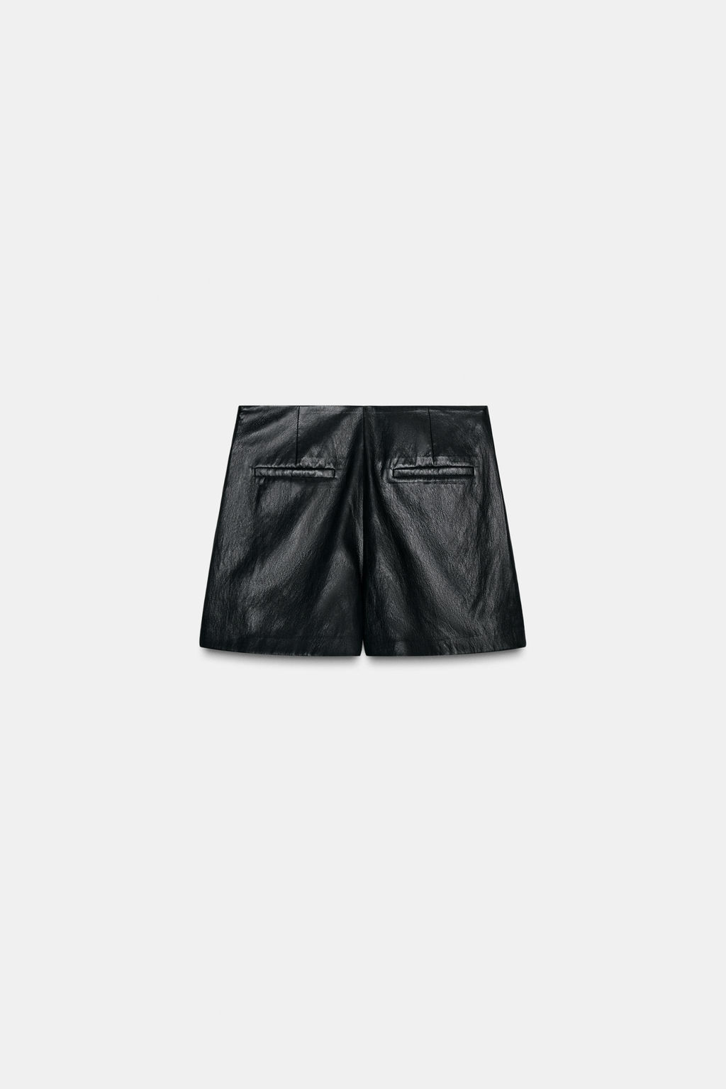 FAUX LEATHER RUCHED SKORT - Zara фото 8