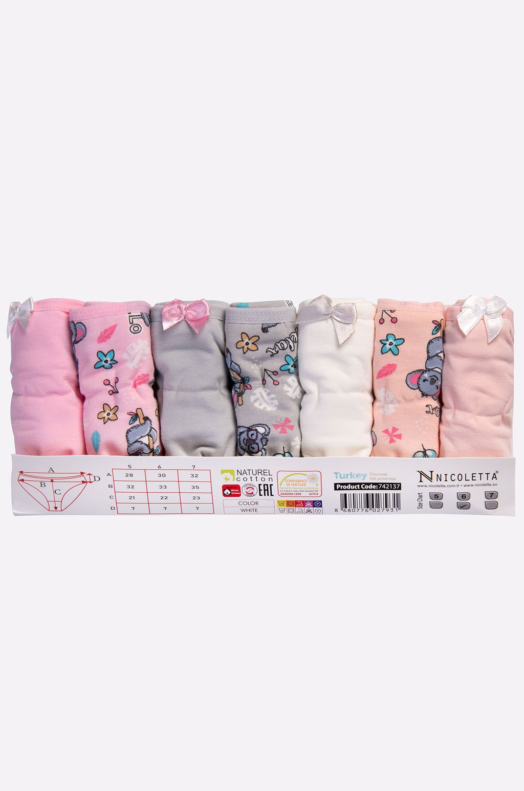 Трусы для девочки 7шт. Nicoletta  фото 5