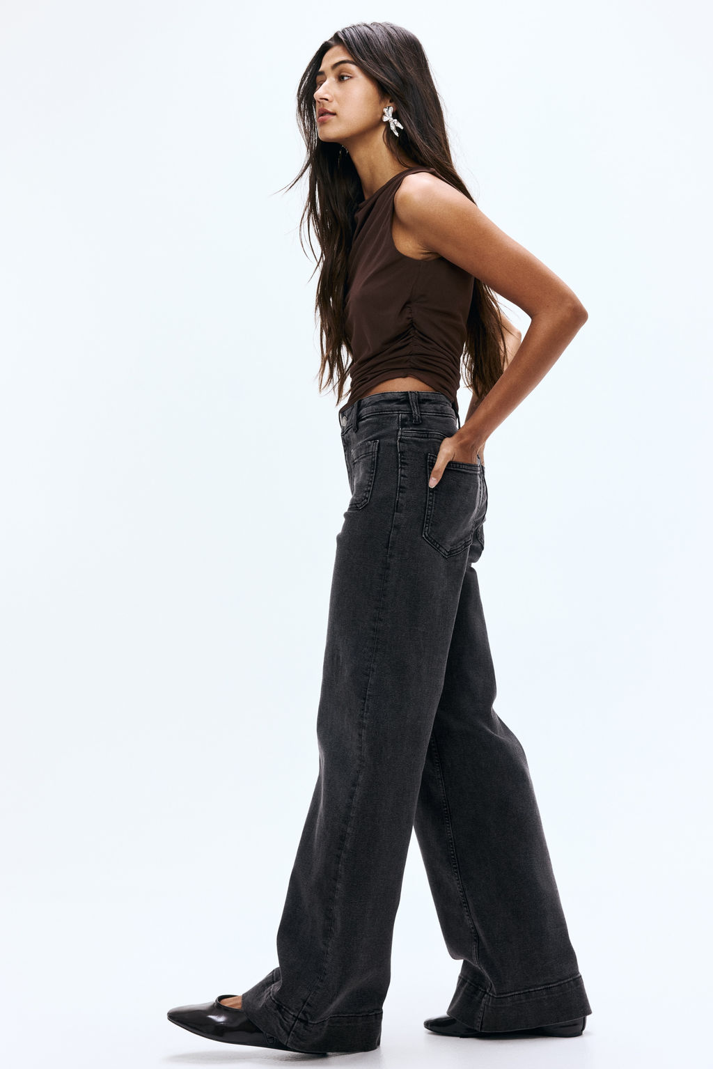 Wide High Jeans - H&m фото 2