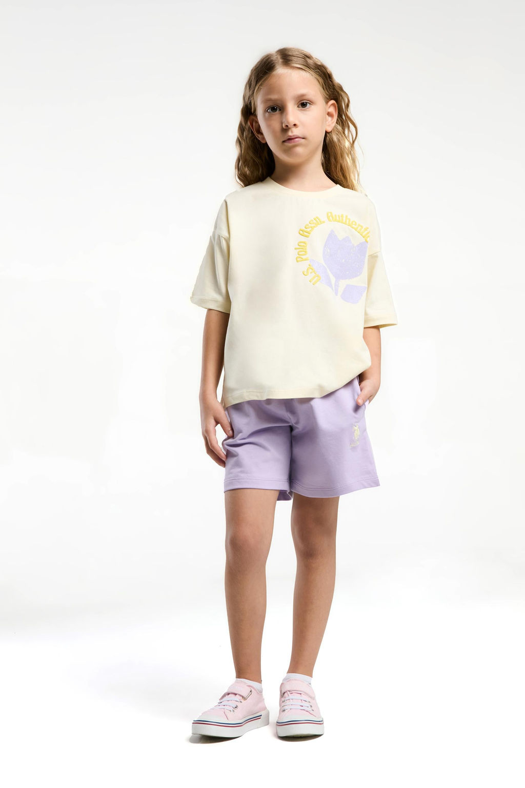 K_z _ocuk Sar_ _ortlu Pijama Tak_m_ Sepette S_rpriz _ndirim - U.s. polo assn фото 8