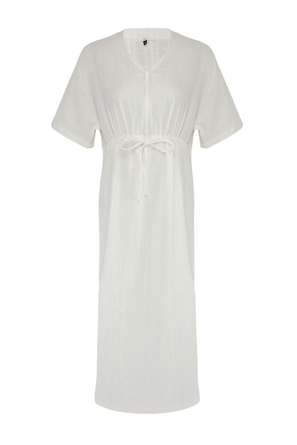 Trendyolmilla Haki Midi Dokuma Buzgu Detayl? Muslin Plaj Elbisesi TBESS25EL00008 фото 10