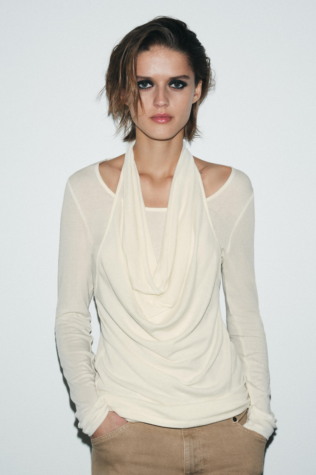 DOUBLE LONG SLEEVE T-SHIRT - Zara фото 12