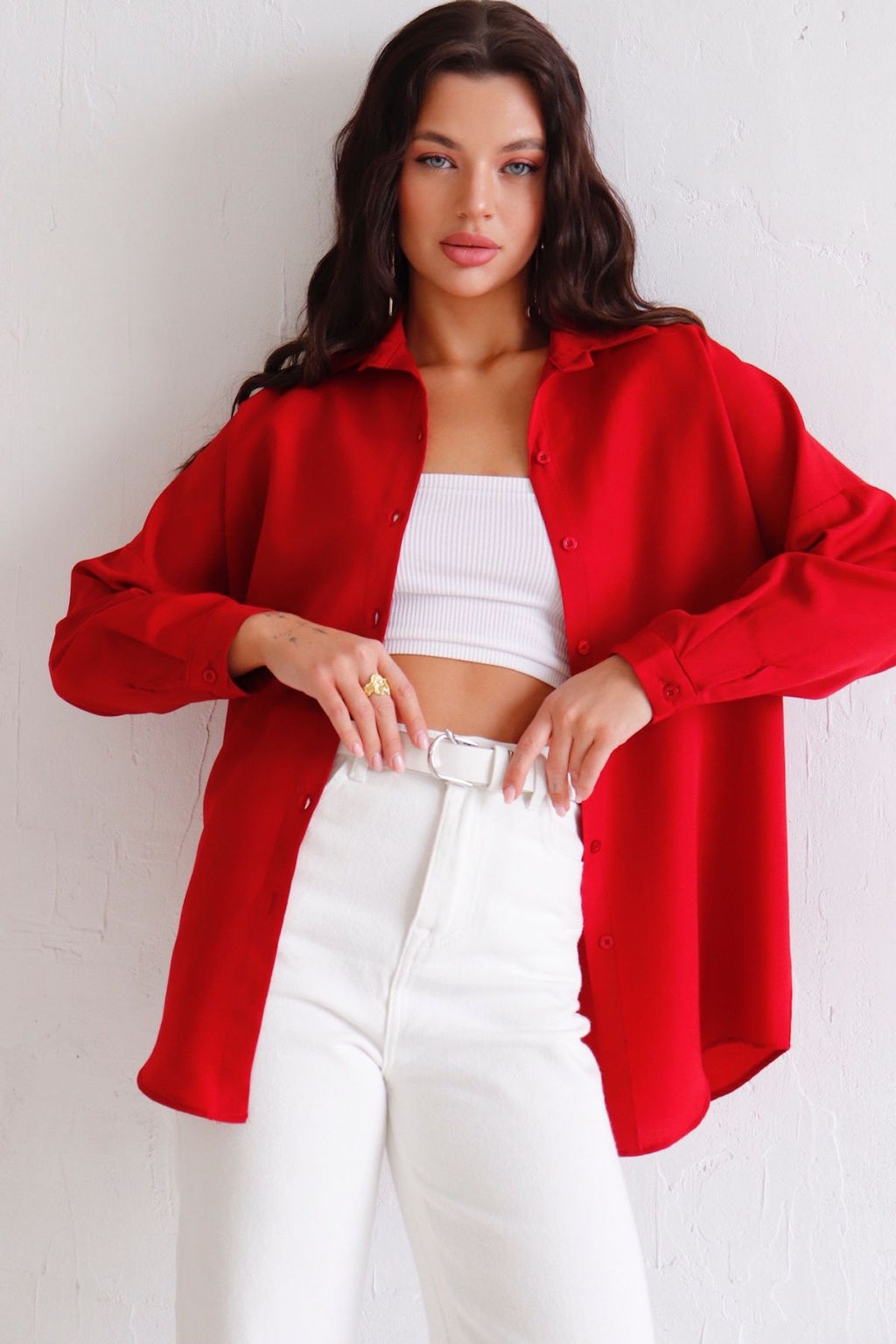 Рубашка удлинённая свободного силуэта - Martichelli фото 34