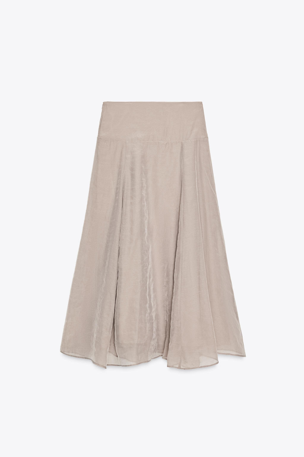 DOUBLE LAYER MIDI SKIRT - Zara фото 8