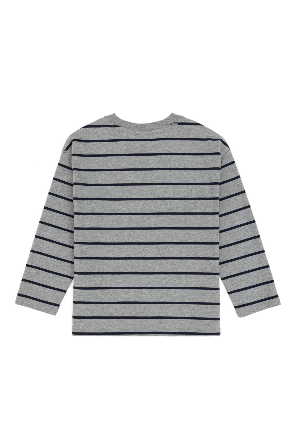 Erkek _ocuk Gri Melanj Bisiklet Yaka S_prem Sweatshirt - U.s. polo assn фото 3