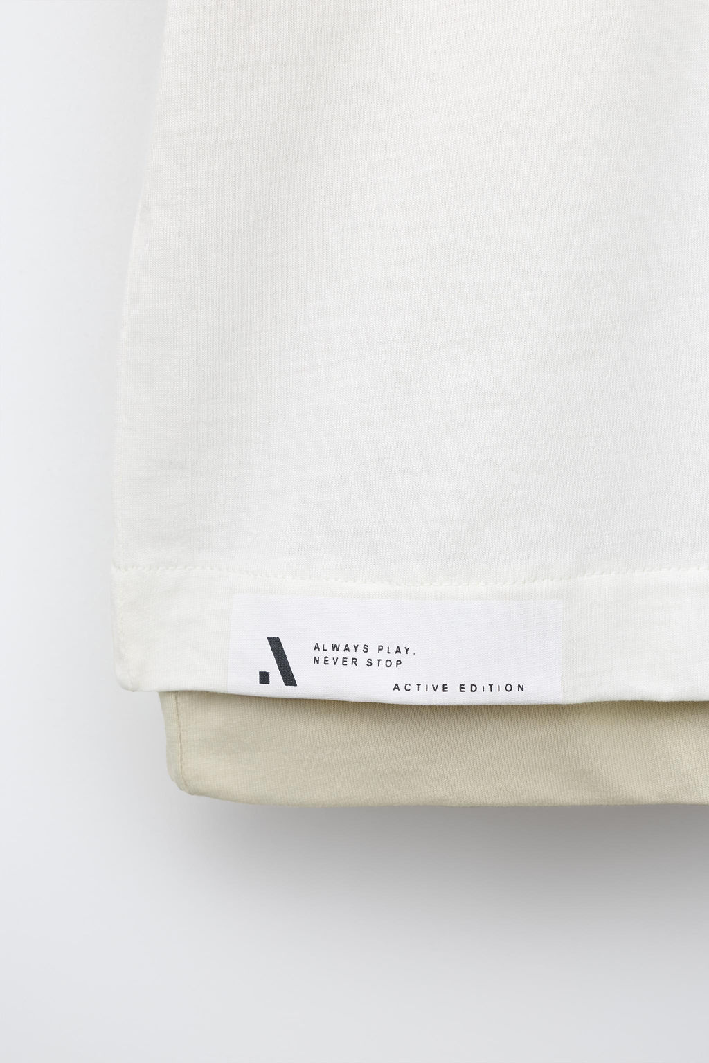 CAMISETA DOBLE SPORTY / CAMEL/BLANCO - Zara фото 4