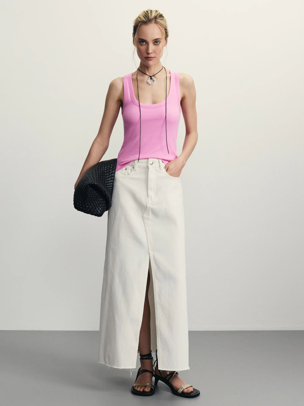 Базовый топ в рубчик / Zarina  фото 2