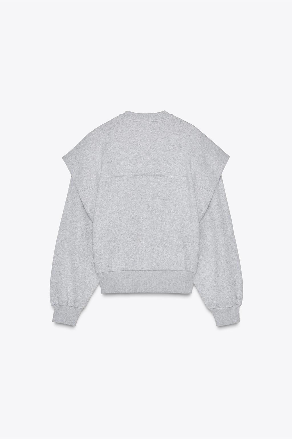 HEAVYWEIGHT PLEATED SWEATSHIRT - Zara фото 5