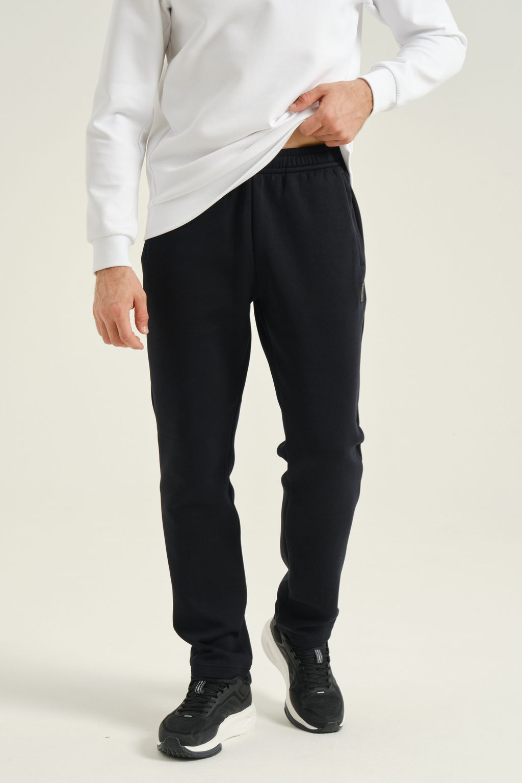 Брюки трикотажные удлиненные Черный - Anta фото 4