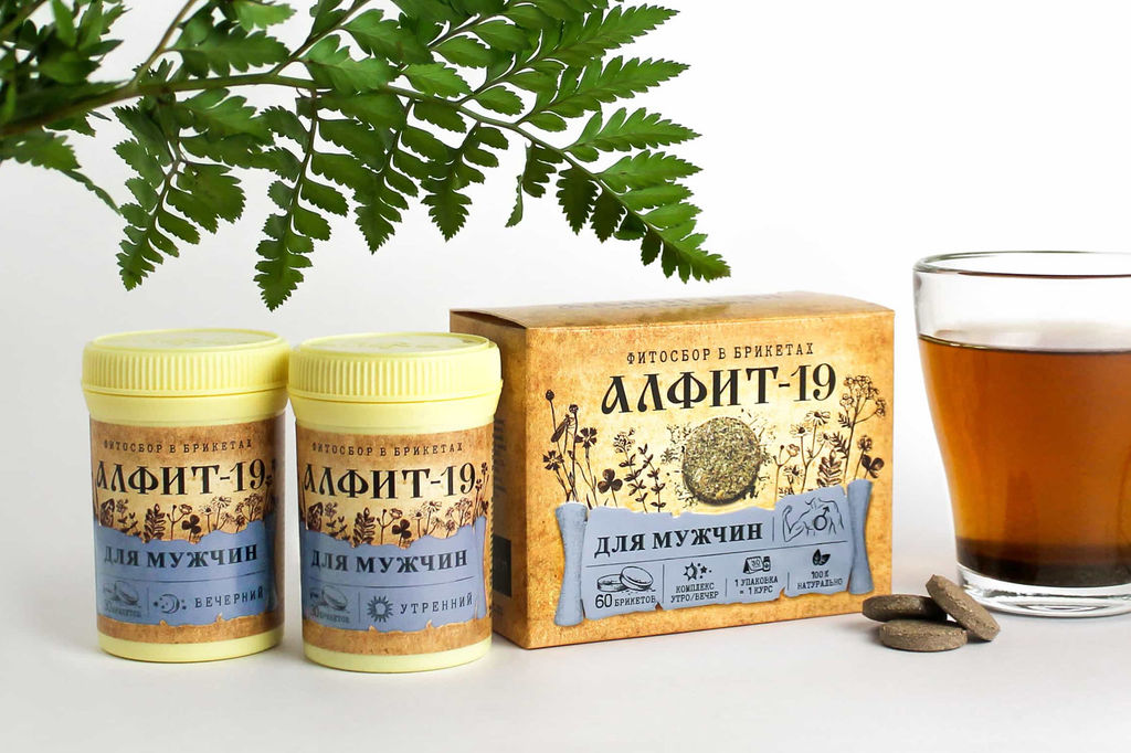 Алфит-19 Для мужчин БАД в брикетах Алфит 1201