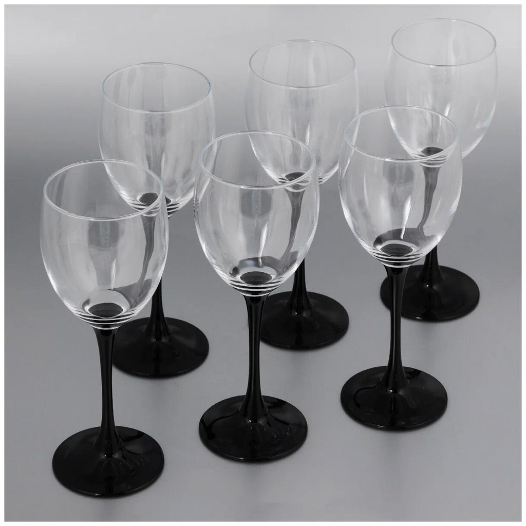 Набор фужеров (бокалов) для вина ДОМИНО 6шт 250мл арт.H8169 /Люминарк/ - Luminarc фото 5