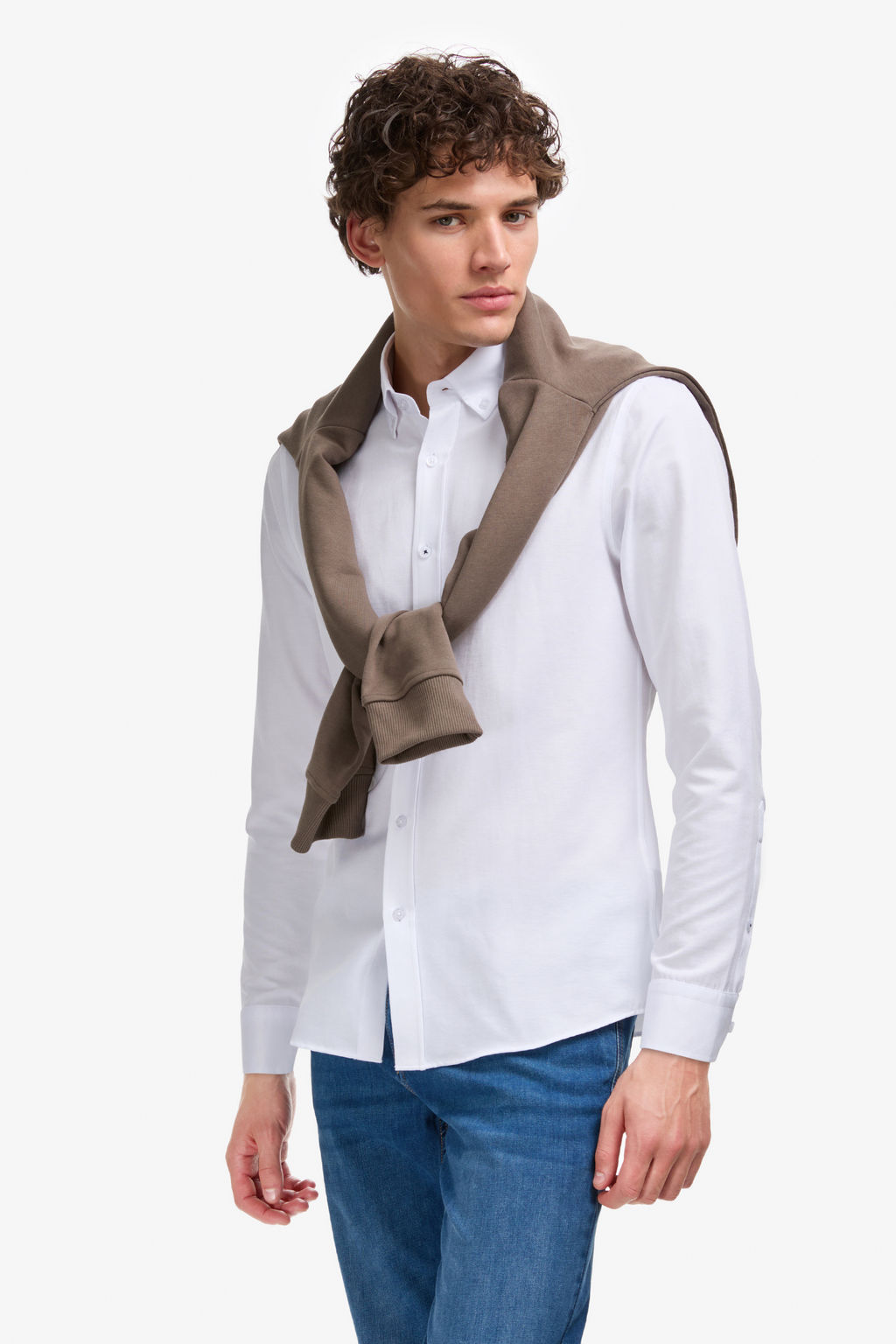 Erkek Beyaz Uzun Kollu Basic G_mlek - U.s. polo assn фото 3