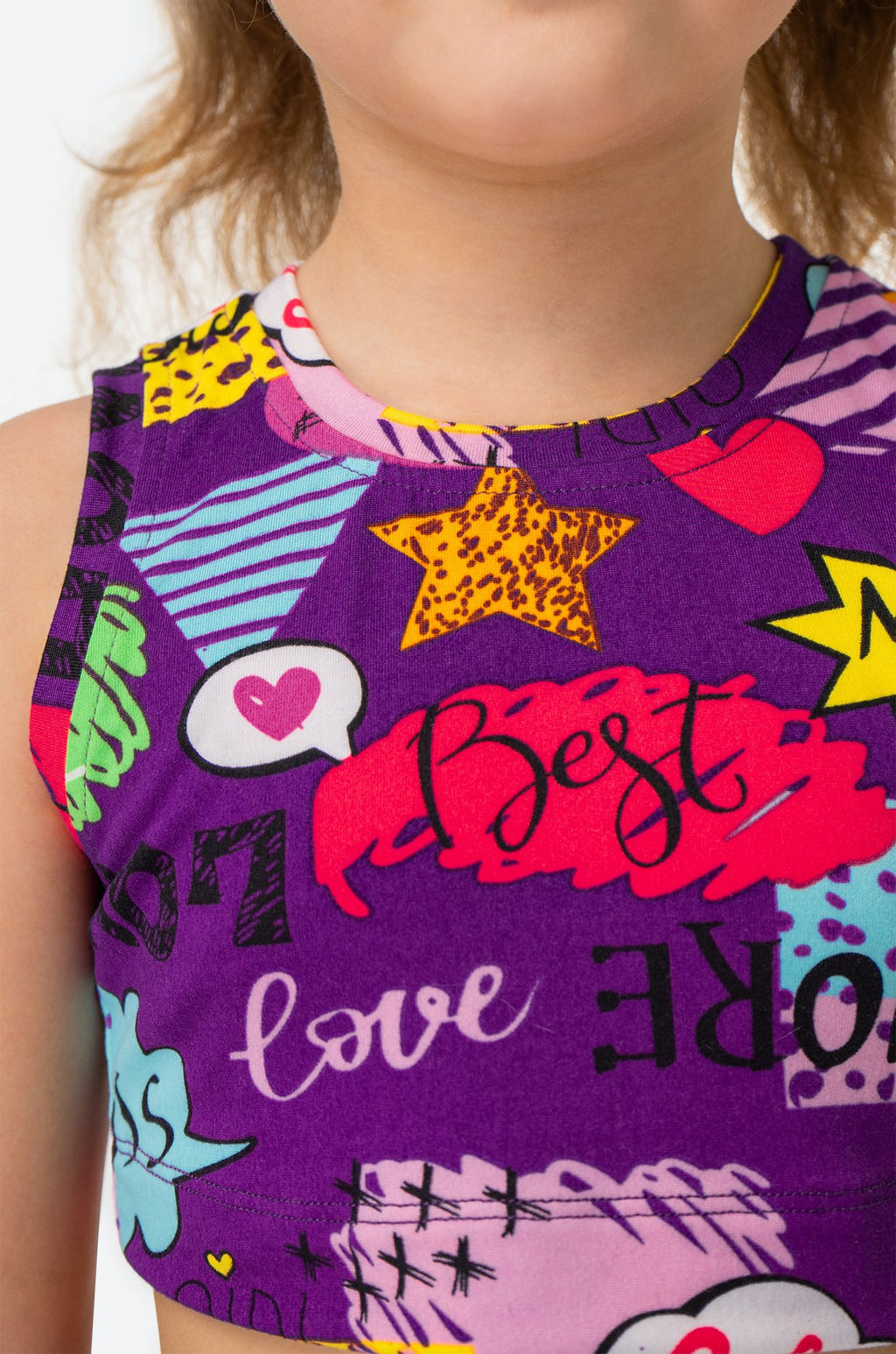 Летний костюм из бамбука для девочки Happyfox