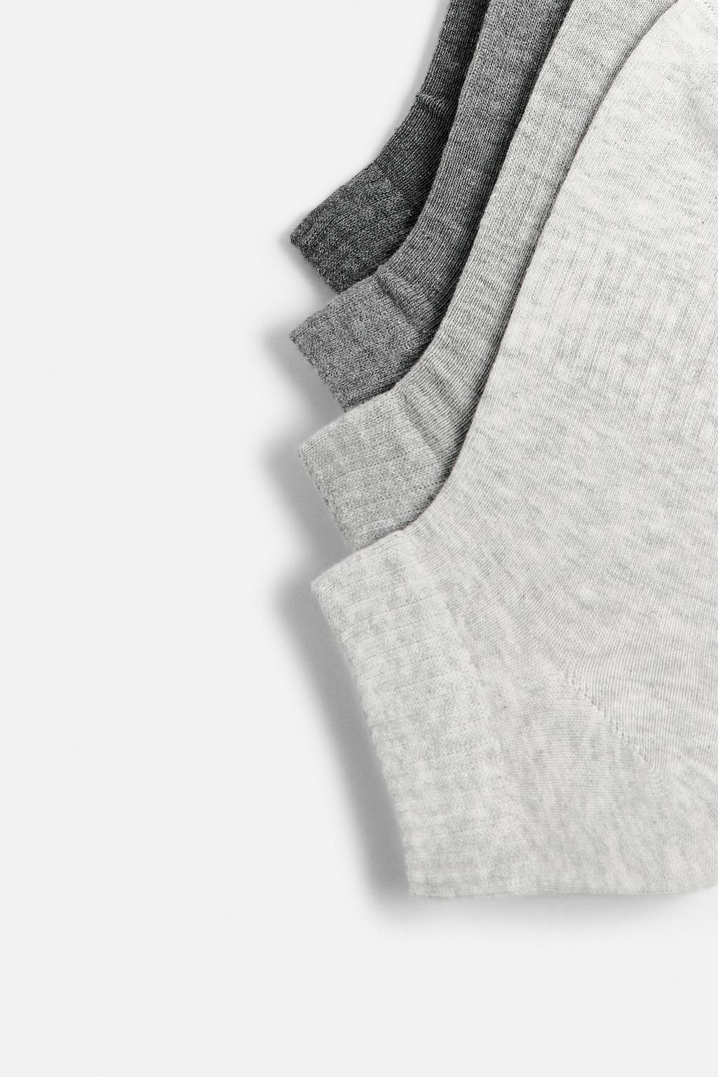 PACK OF 4 ANKLE SOCKS - Zara фото 4