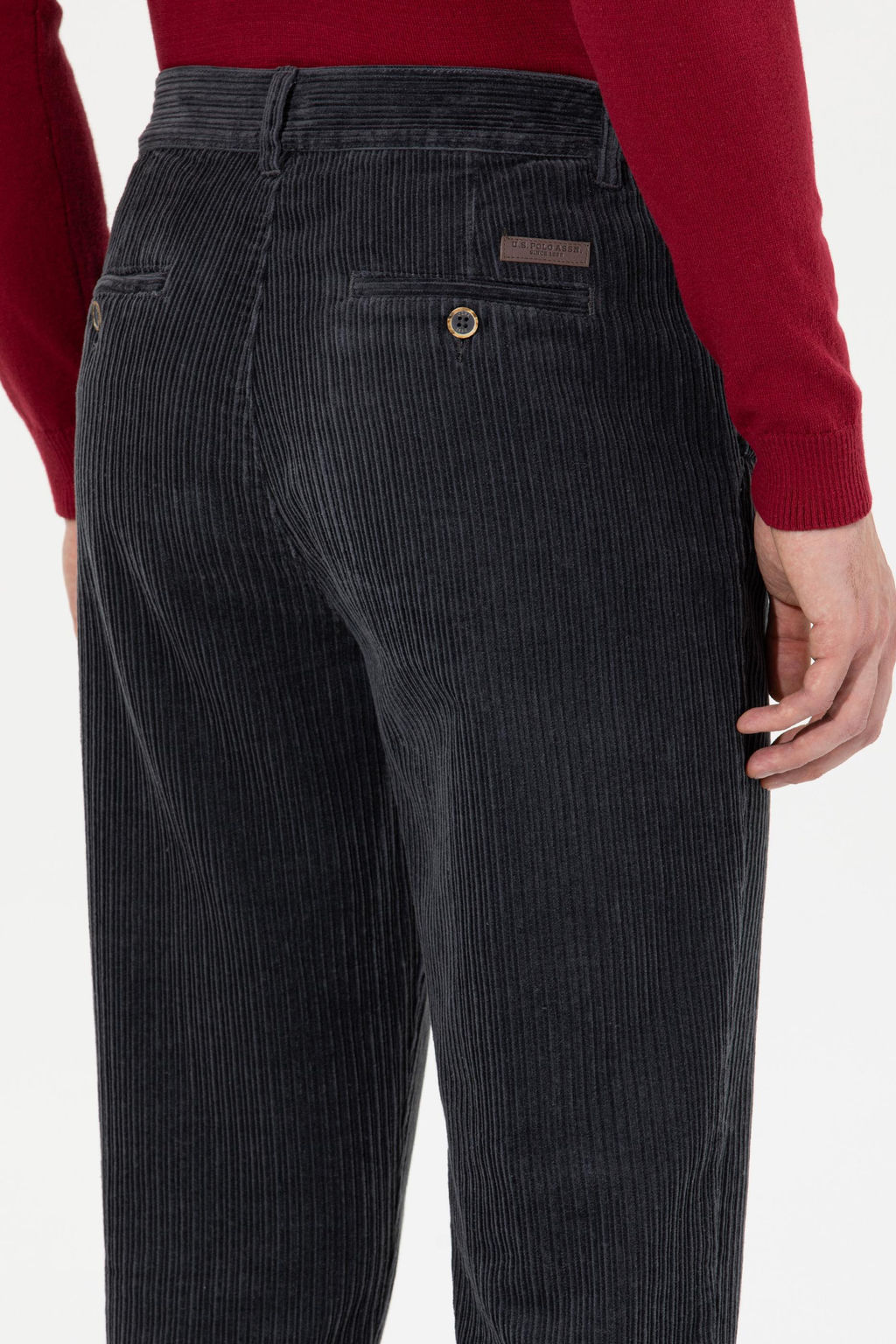 U. S. Polo Assn Мужские брюки из плотной ткани антрацитового цвета - U.s. polo assn фото 7